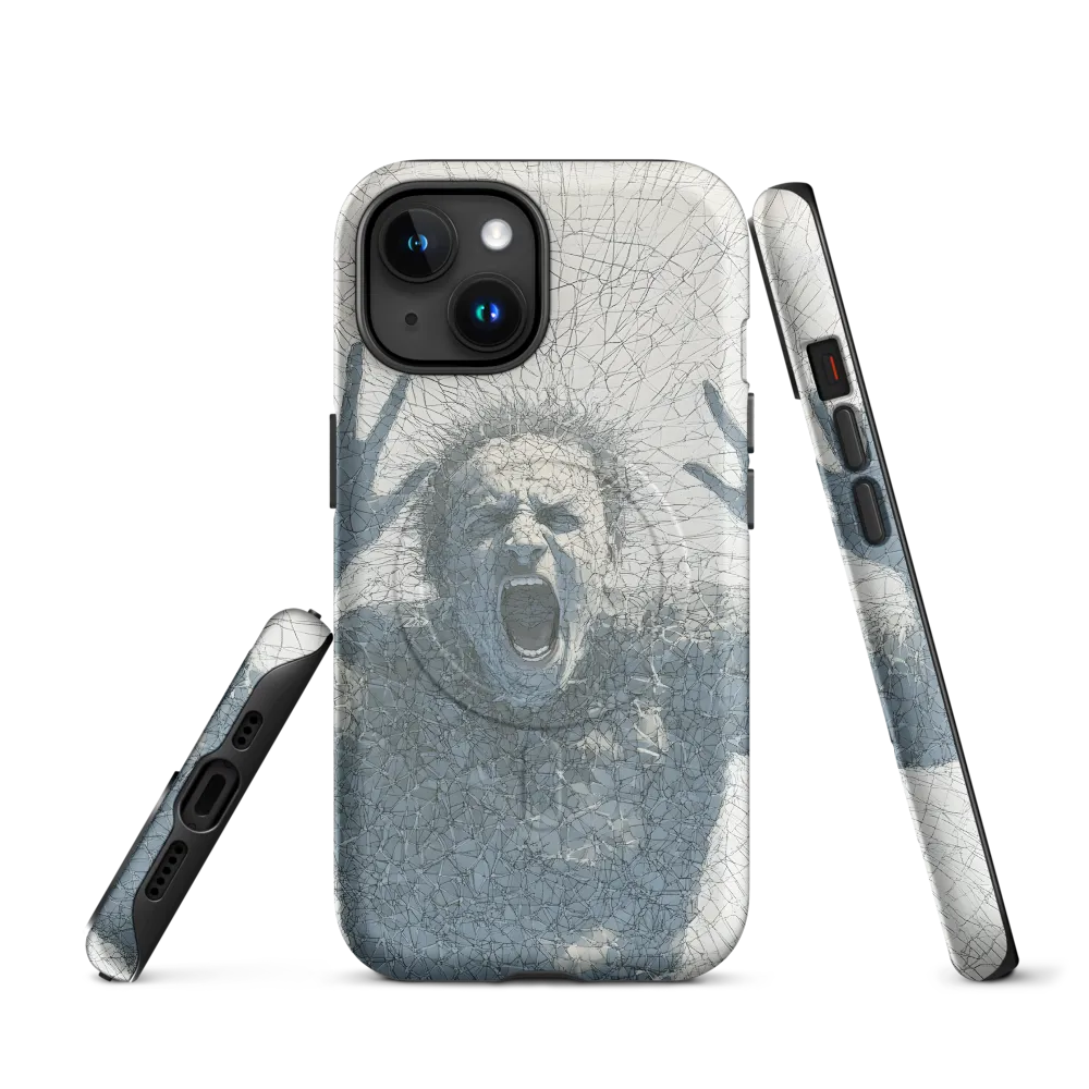 Breaking Free: An Expression of Anguish | Phone Case |  15 | MagSafe® Tough Case | Matte