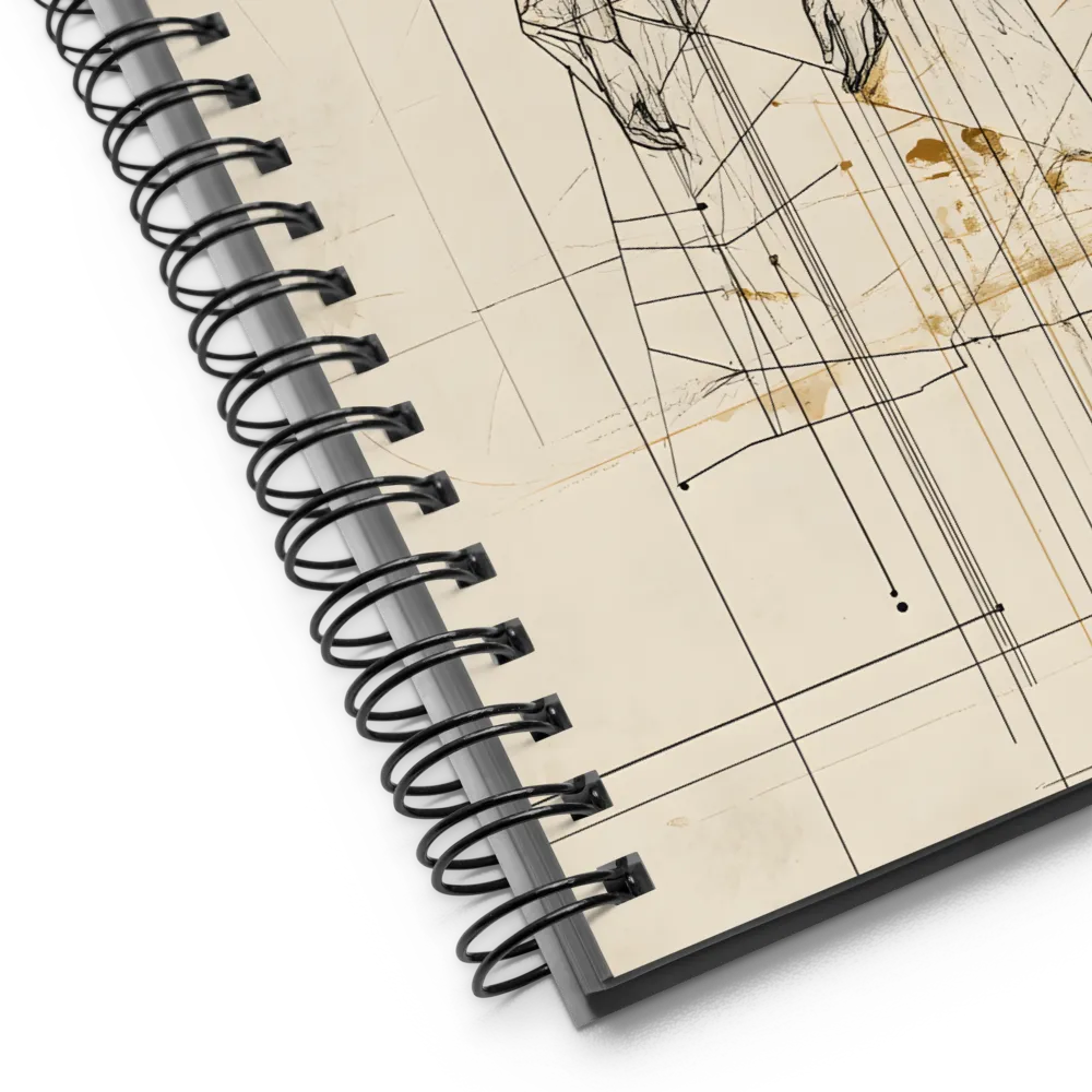 Elegance in Lines | Spiral Notebook