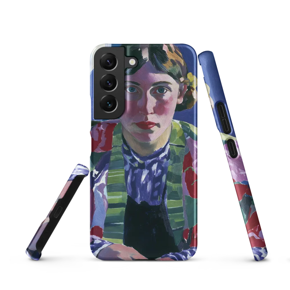 Vibrant Gaze: A Modernist Portrait