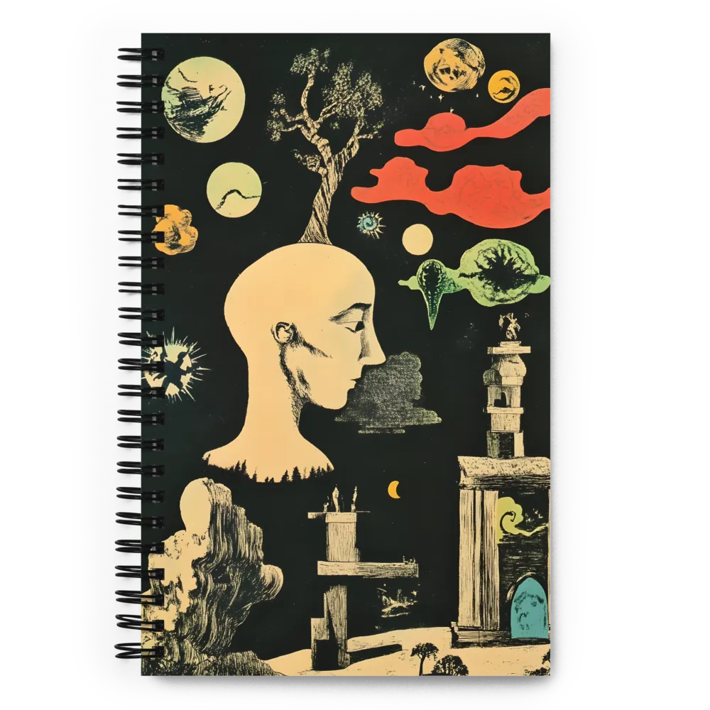 Dreamscape of the Mind | Spiral Notebook