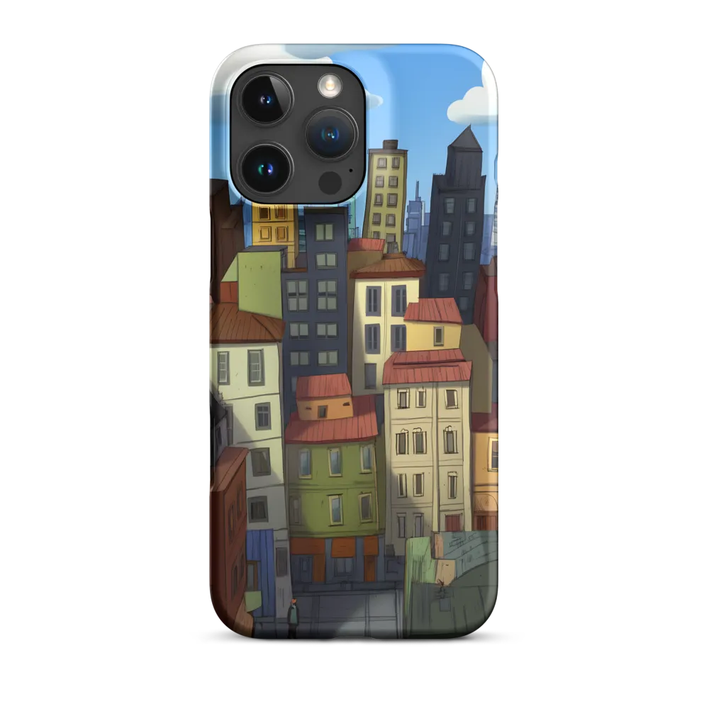 Urban Symphony: A Colorful Cityscape | Phone Case |  16 Pro Max | Snap Case | Matte