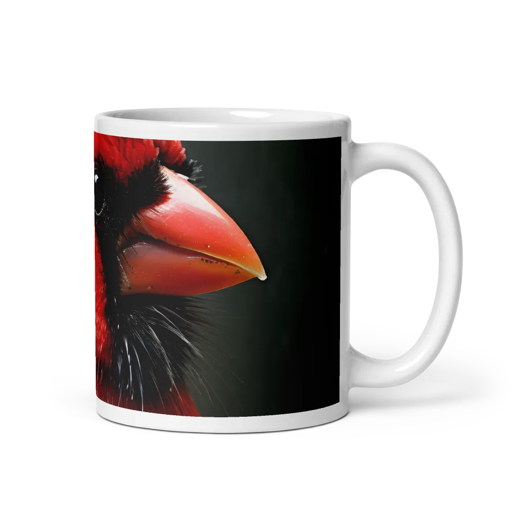 The Bold Cardinal | Mug with White inside | 11 oz