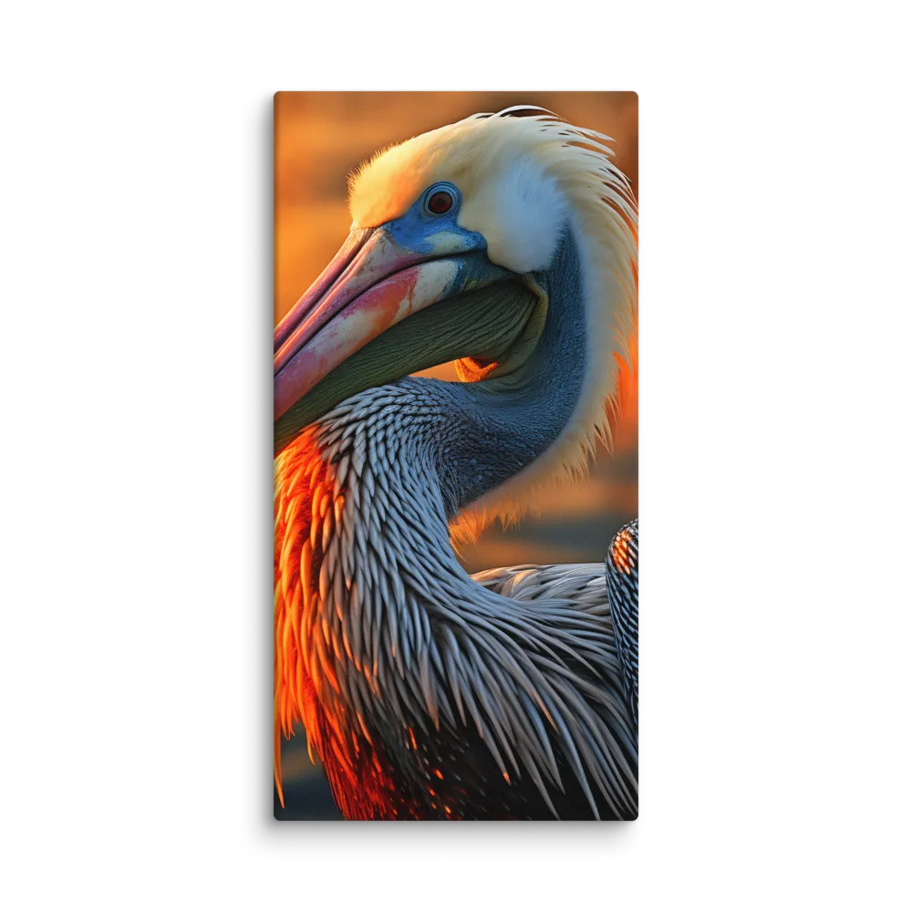 Elegance of the Pelican at Sunset