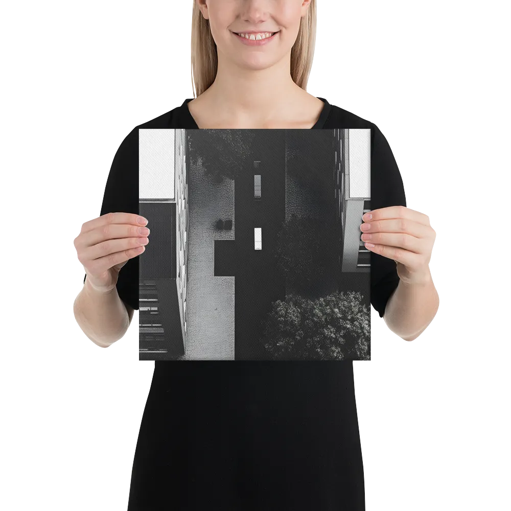 Urban Serenity from Above | Canvas | 12″×12″