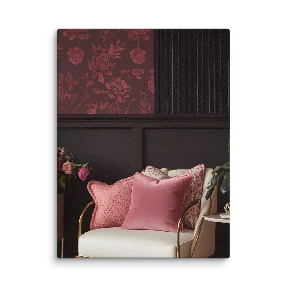 Elegance in Contrast: A Modern Interior Design | Canvas | 18″×24″
