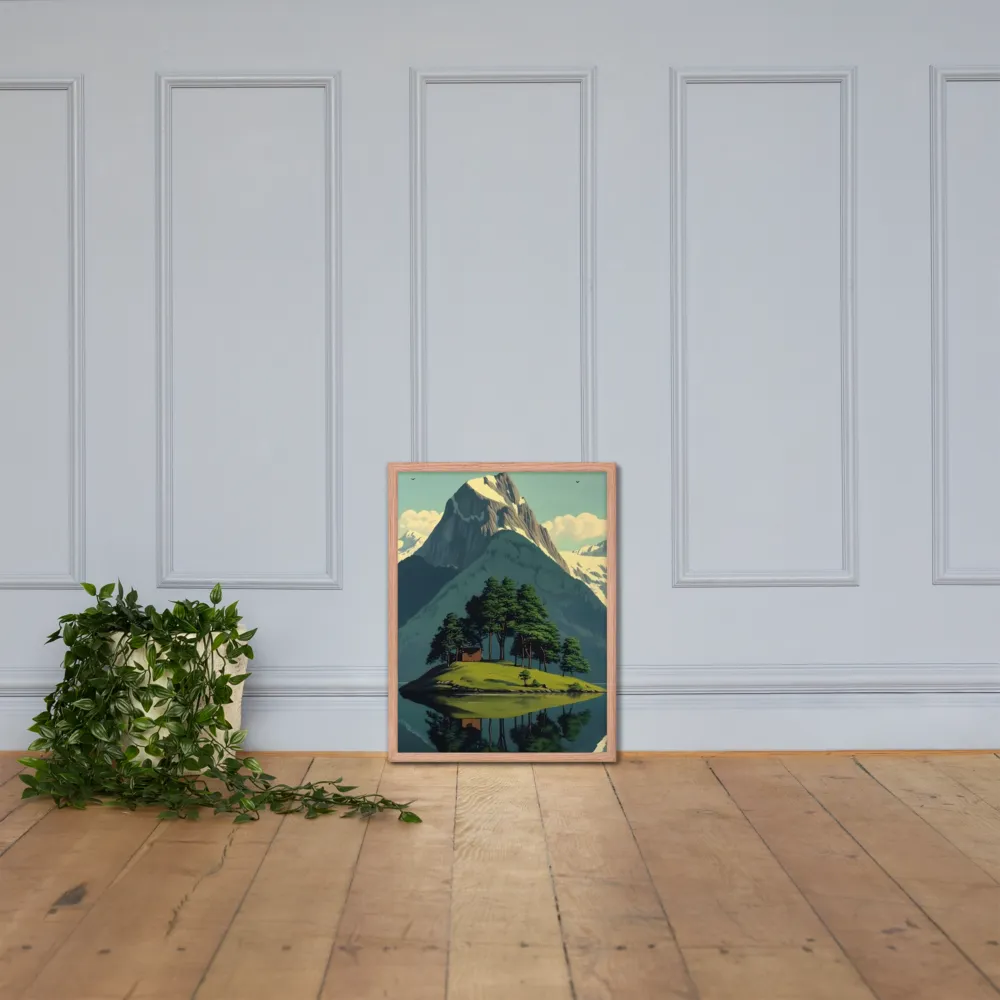 Whispers of Tranquility | Poster with Red oak Frame | 18″×24″