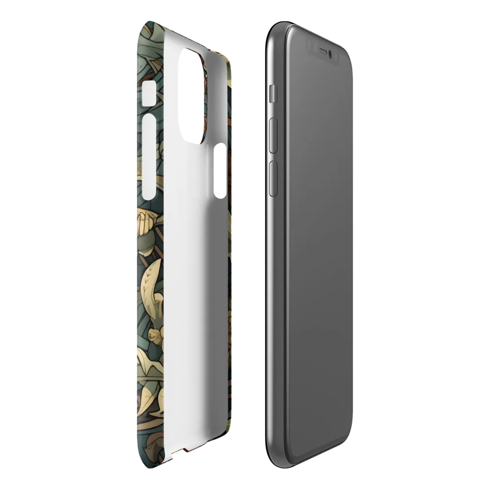 Dynamic Harmony of Sharks and Flora | Phone Case |  11 Pro | Snap Case | Glossy