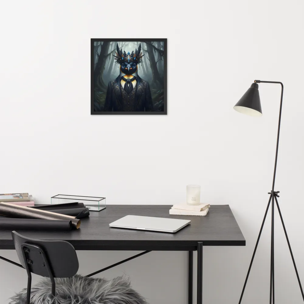 Woodland Regent 
 Poster with Black Frame | 18″x 18″