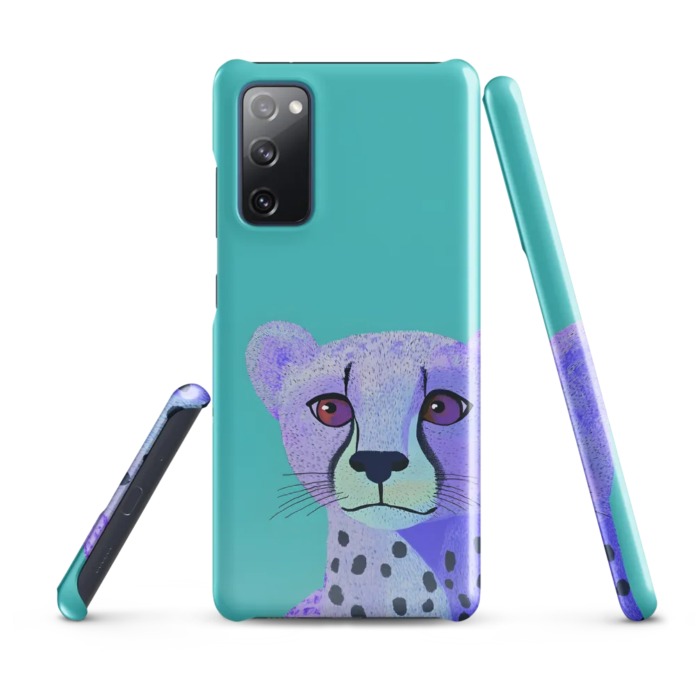 Lavender Cheetah on Turquoise