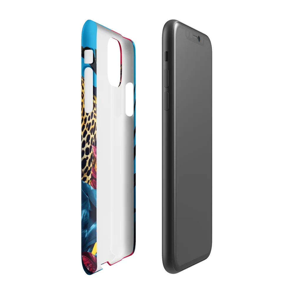 Playful Leopard in Vibrant Paradise