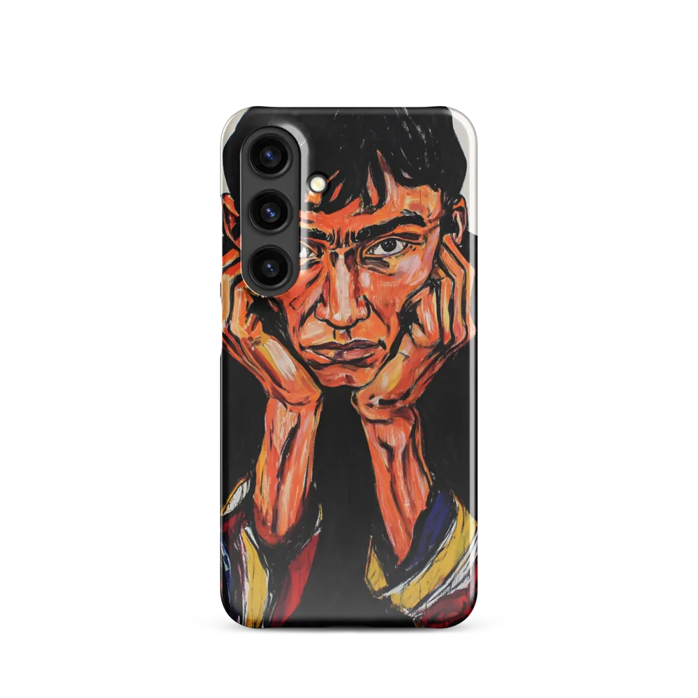 Contemplative Intensity: An Expressionist Portrait