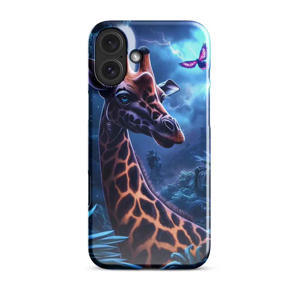 Mystical Giraffe in Twilight Jungle