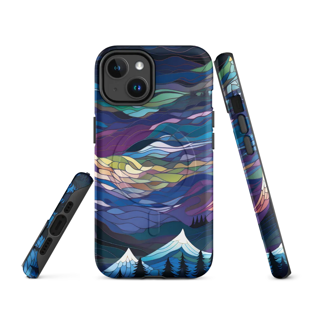 Twilight Peaks: An Abstract Mountain Landscape