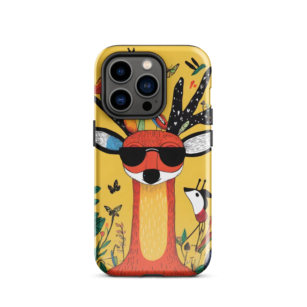 Playful Deer with Sunglasses