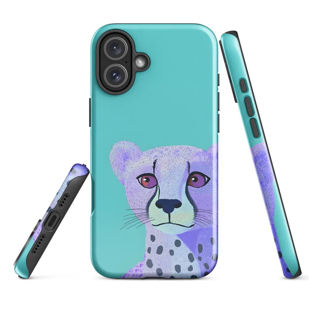 Curious Cheetah | Phone Case |  16 Plus | Tough Case | Glossy