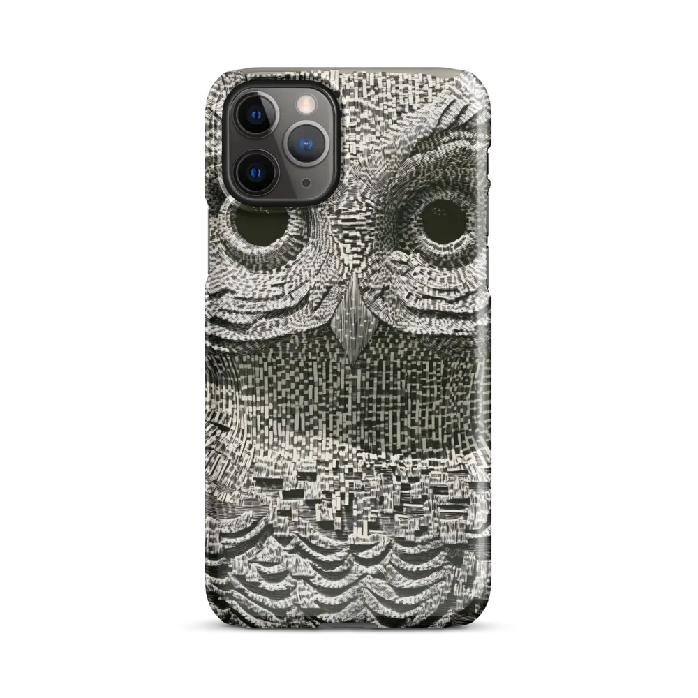 Intricate Owl of Textures | Phone Case |  11 Pro | Snap Case | Glossy