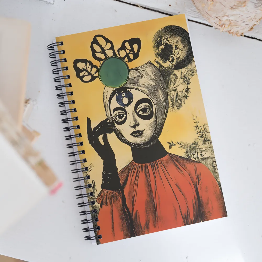 Enigmatic Portrait of Surrealism | Spiral Notebook