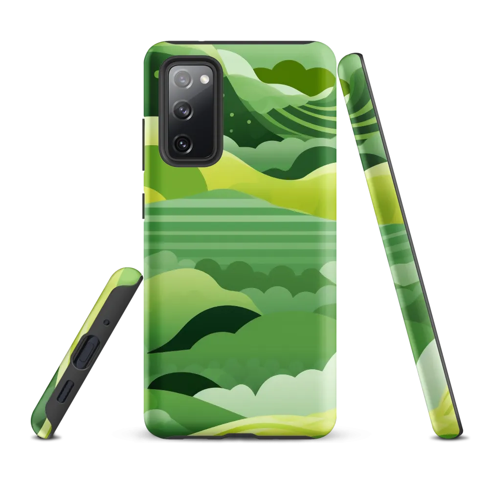 Tranquility in Green Waves