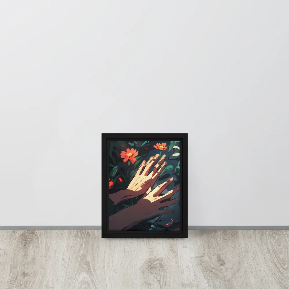 Whispers of Nature | Canvas with Black Frame | 8″×10″