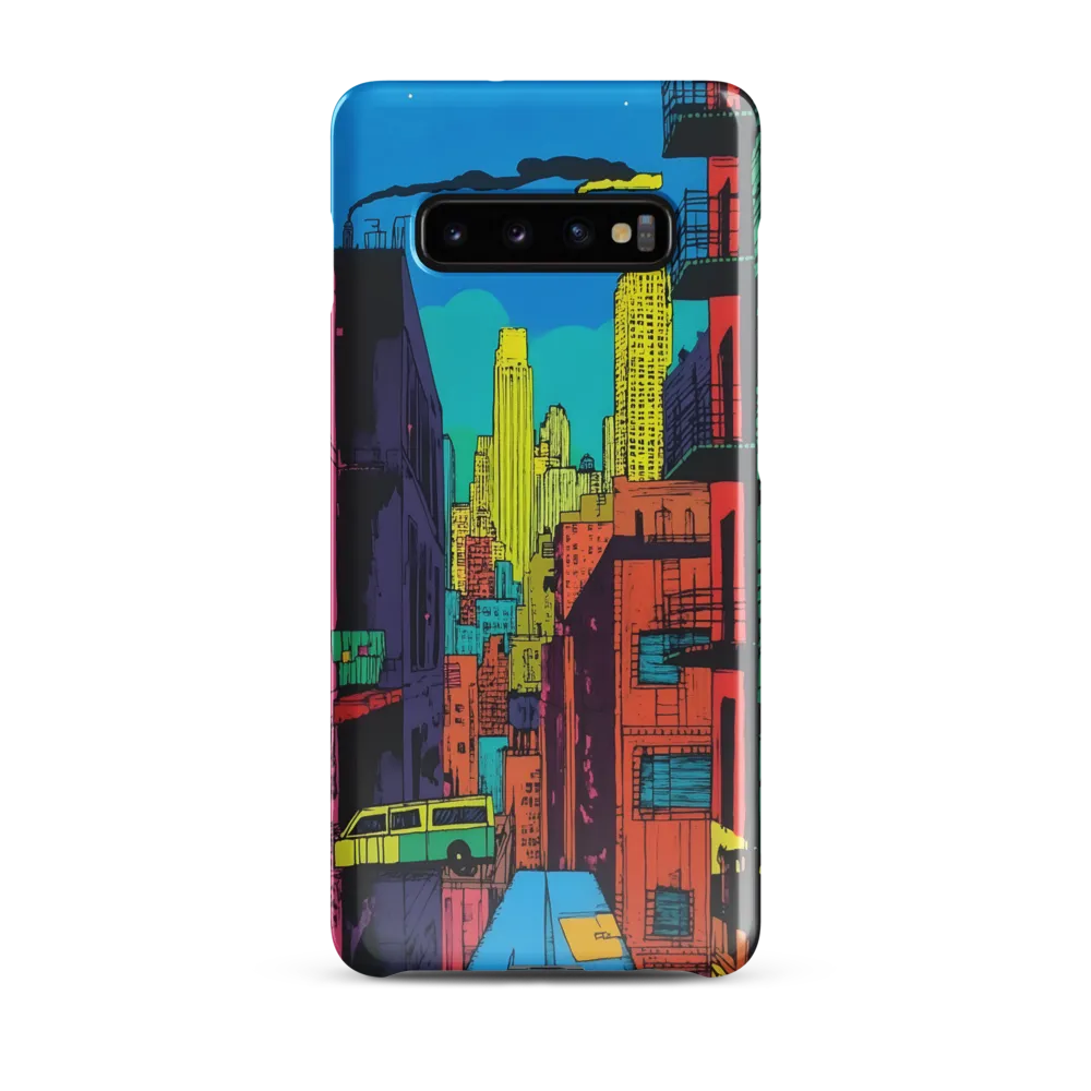 Urban Vibrance: A Pop Art Cityscape | Phone Case |  S10 Plus | Snap Case | Glossy