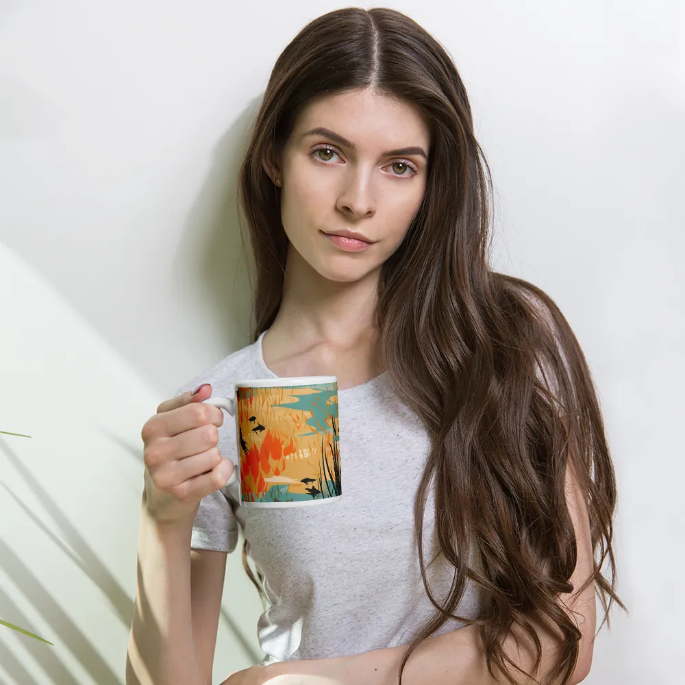 Whispers of the Wetlands | Mug with White inside | 11 oz