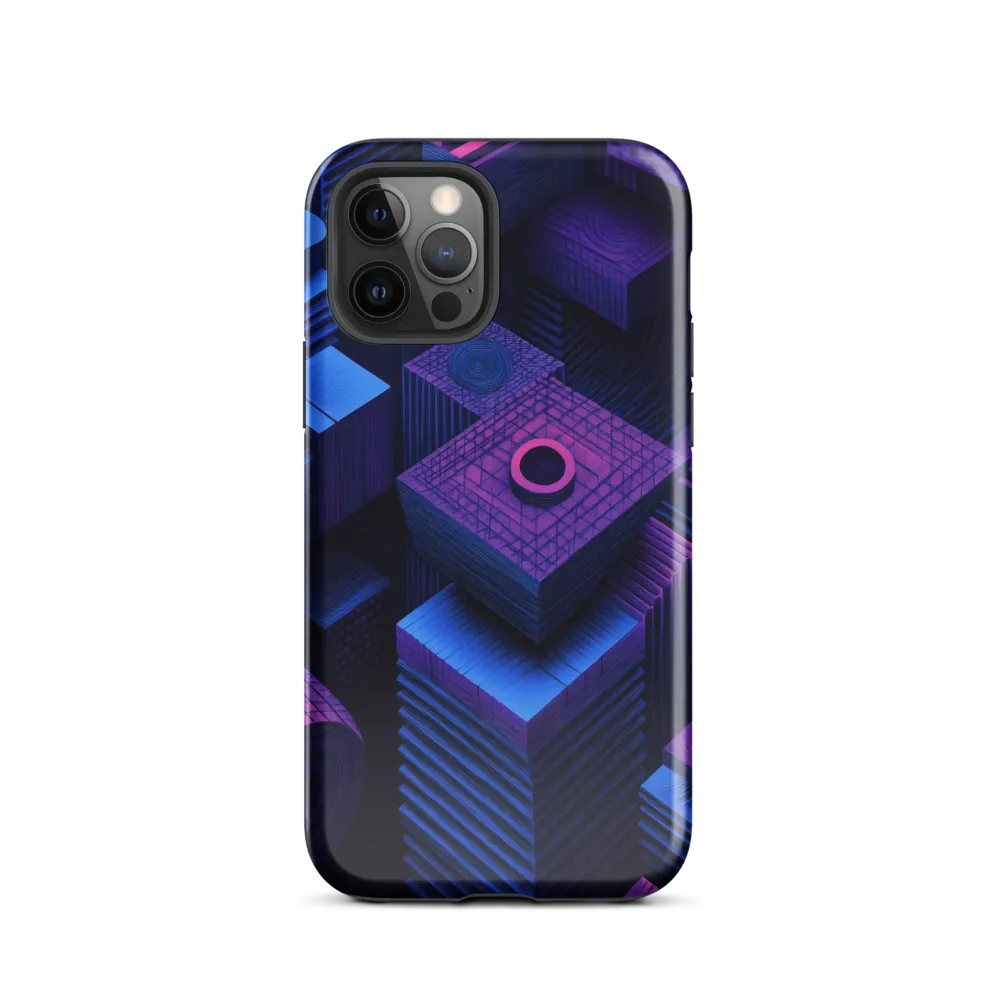 Geometric Dreams in Blue and Purple