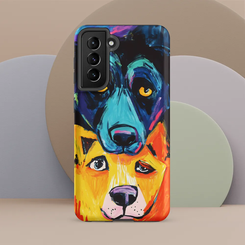 Vibrant Companions: An Expression of Canine Spirit