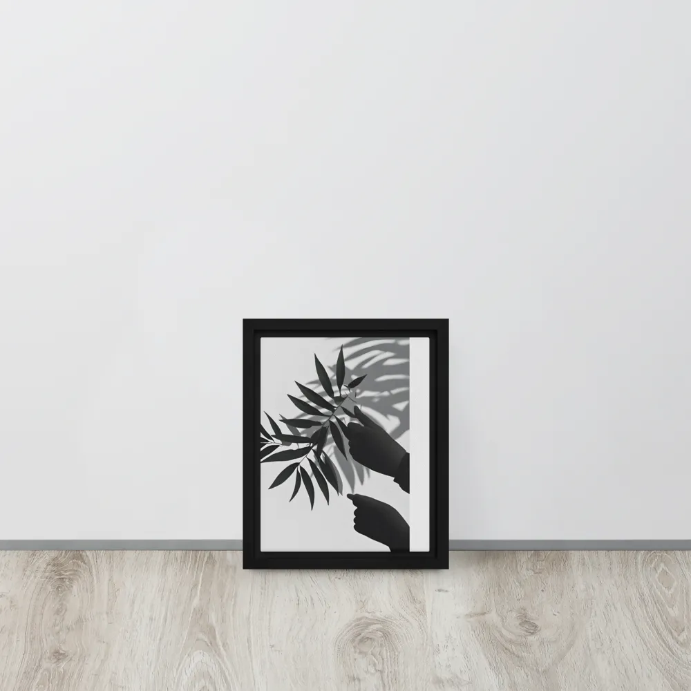 Whispers of Nature | Canvas with Black Frame | 8″×10″