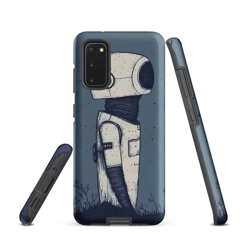Contemplative Robot in a Barren Landscape