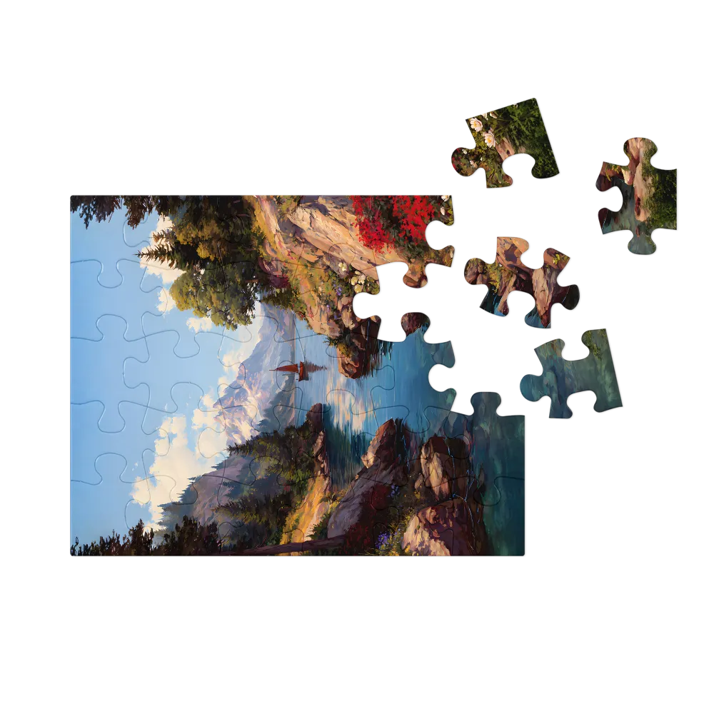 Alpine Cove 
 Jigsaw Puzzle in Tin Box