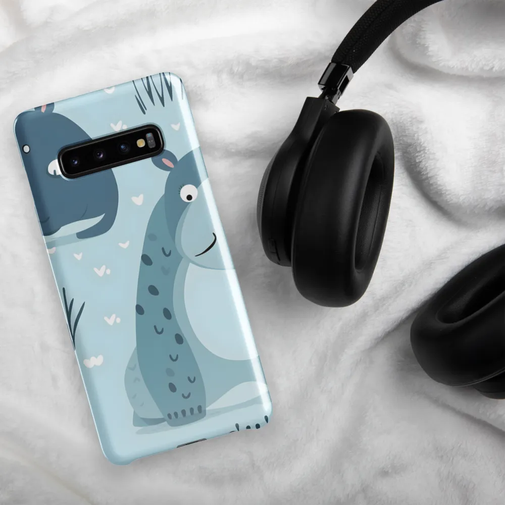 Whimsical Hippo Delight | Phone Case |  S10 Plus | Snap Case | Glossy