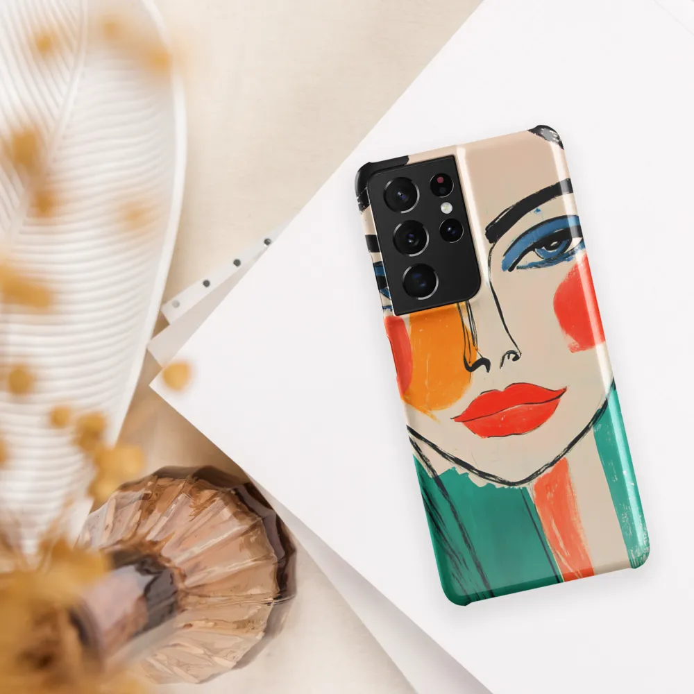 Vivid Portrait of a Modern Muse | Phone Case |  S21 Ultra | Snap Case | Glossy