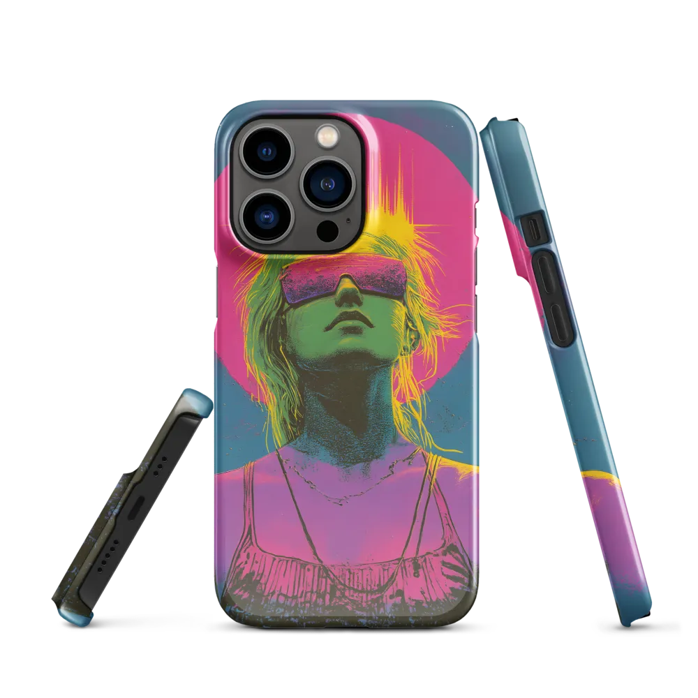 Neon Dreams: Portrait of a Modern Muse | Phone Case |  13 Pro | Snap Case | Glossy