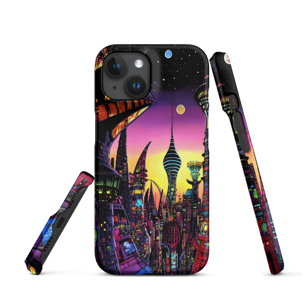 Futuristic Cityscape at Dusk | Phone Case |  15 | Snap Case | Matte