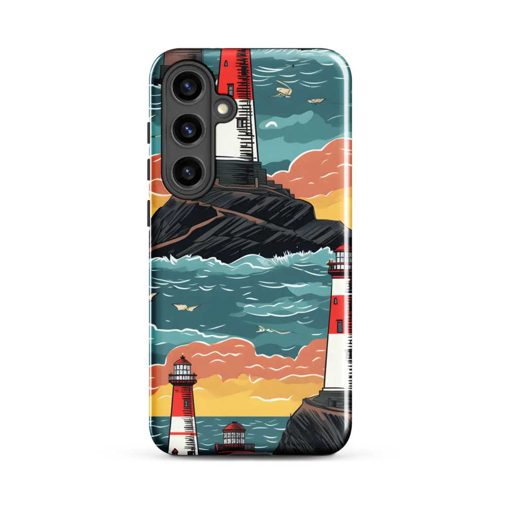 Lighthouses in a Whimsical Ocean