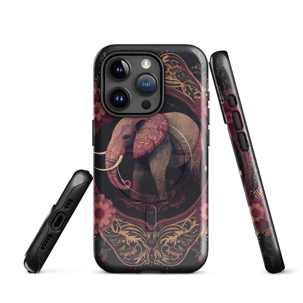 Regal Reverie: The Ornate Elephant | Phone Case |  15 Pro | MagSafe® Tough Case | Glossy