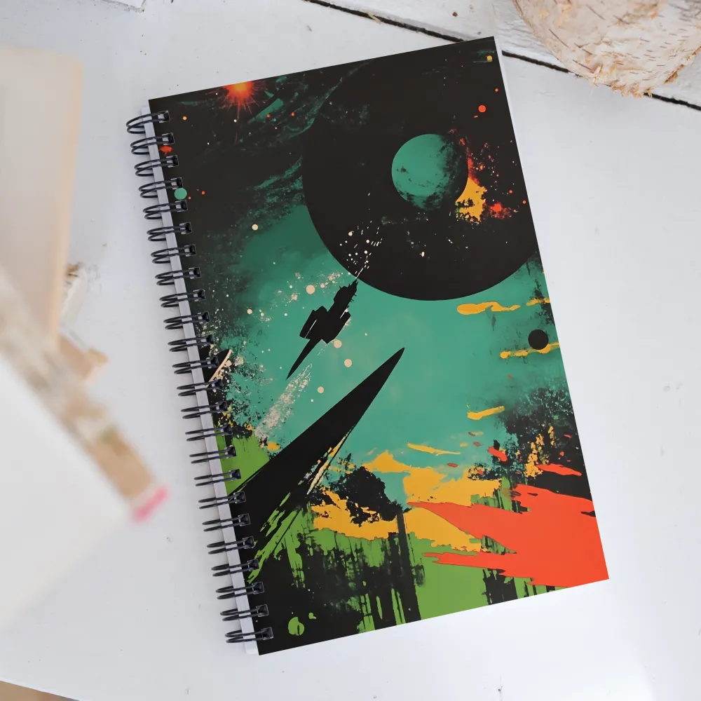 Journey Through the Cosmic Canvas | Spiral Notebook