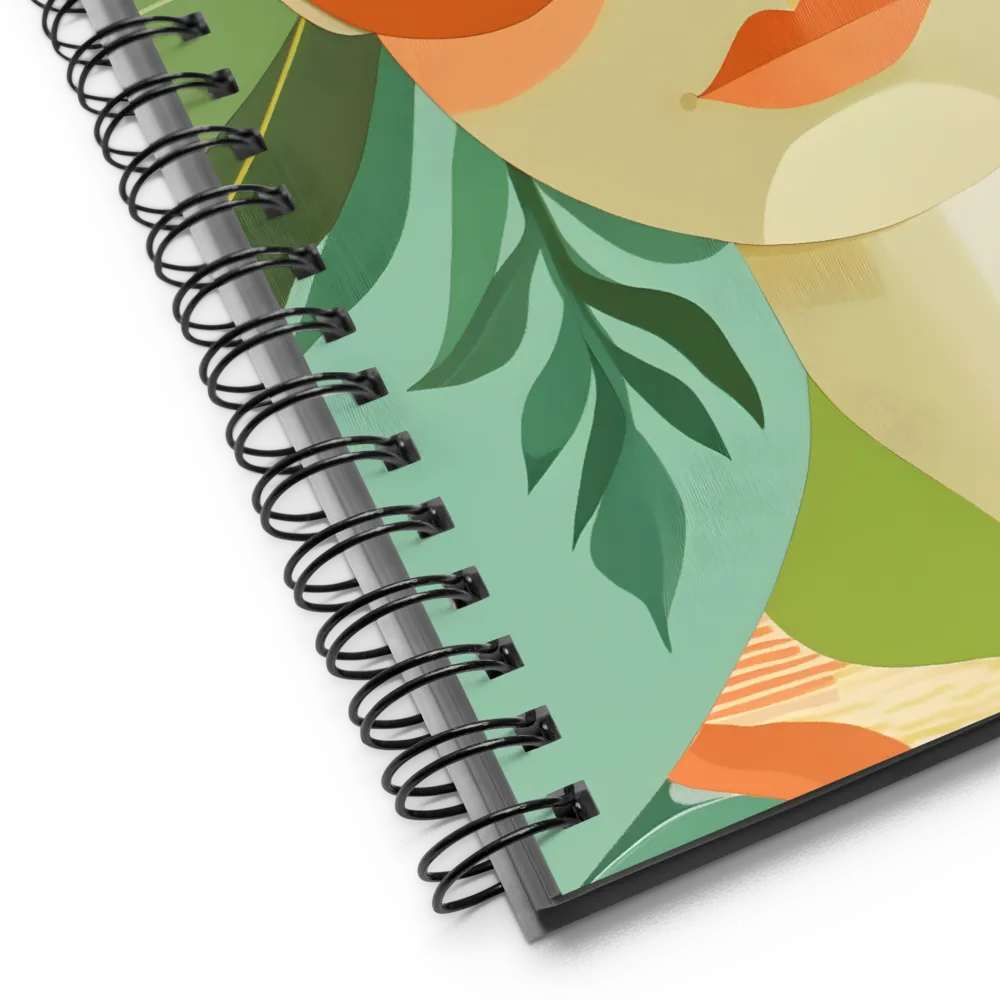 Bold Serenity: A Modern Portrait | Spiral Notebook