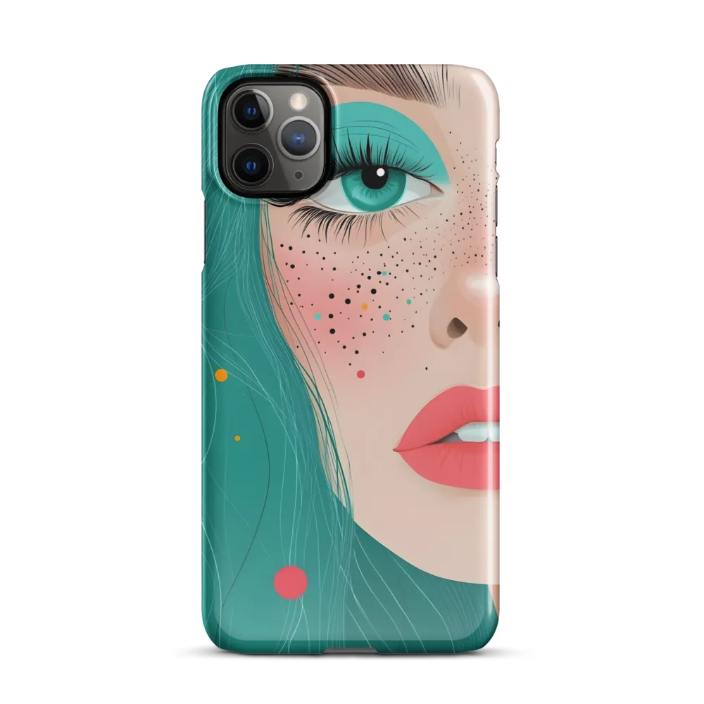 A Playful Portrait: Turquoise Temptation | Phone Case |  11 Pro Max | Snap Case | Glossy