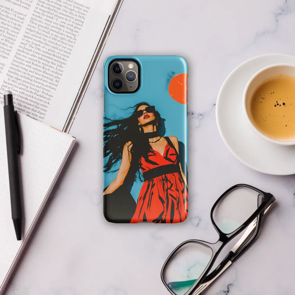 Sunset in Fashion: A Modern Portrait | Phone Case |  11 Pro Max | Snap Case | Glossy