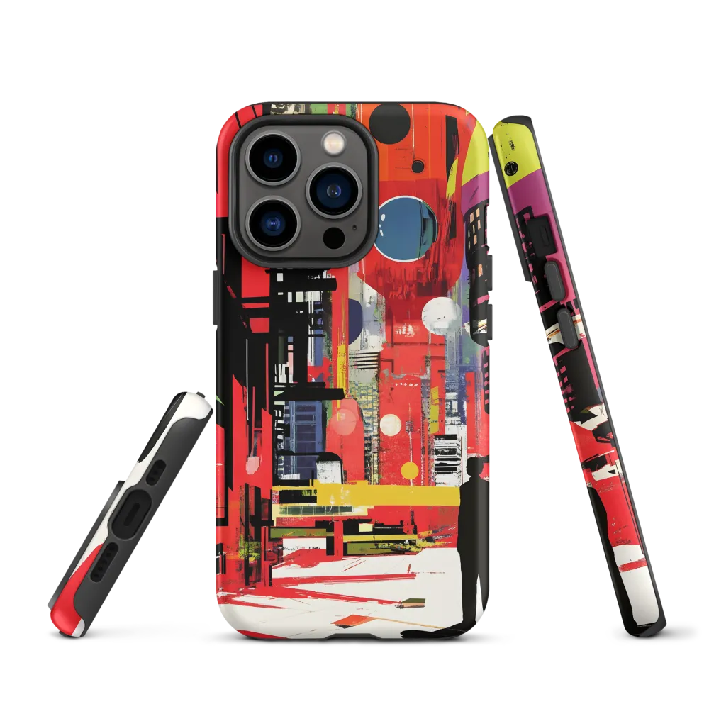 Urban Echoes: A Futuristic Reverie | Phone Case |  13 Pro | Tough Case | Matte