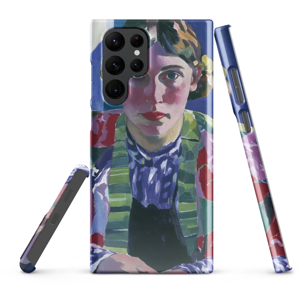 Vibrant Gaze: A Modernist Portrait