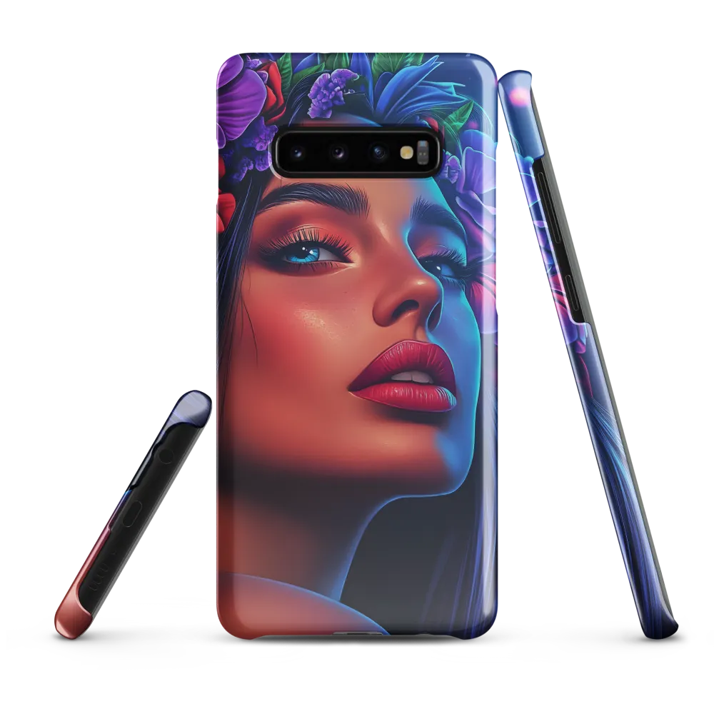 Radiance of the Floral Queen | Phone Case |  S10 Plus | Snap Case | Glossy