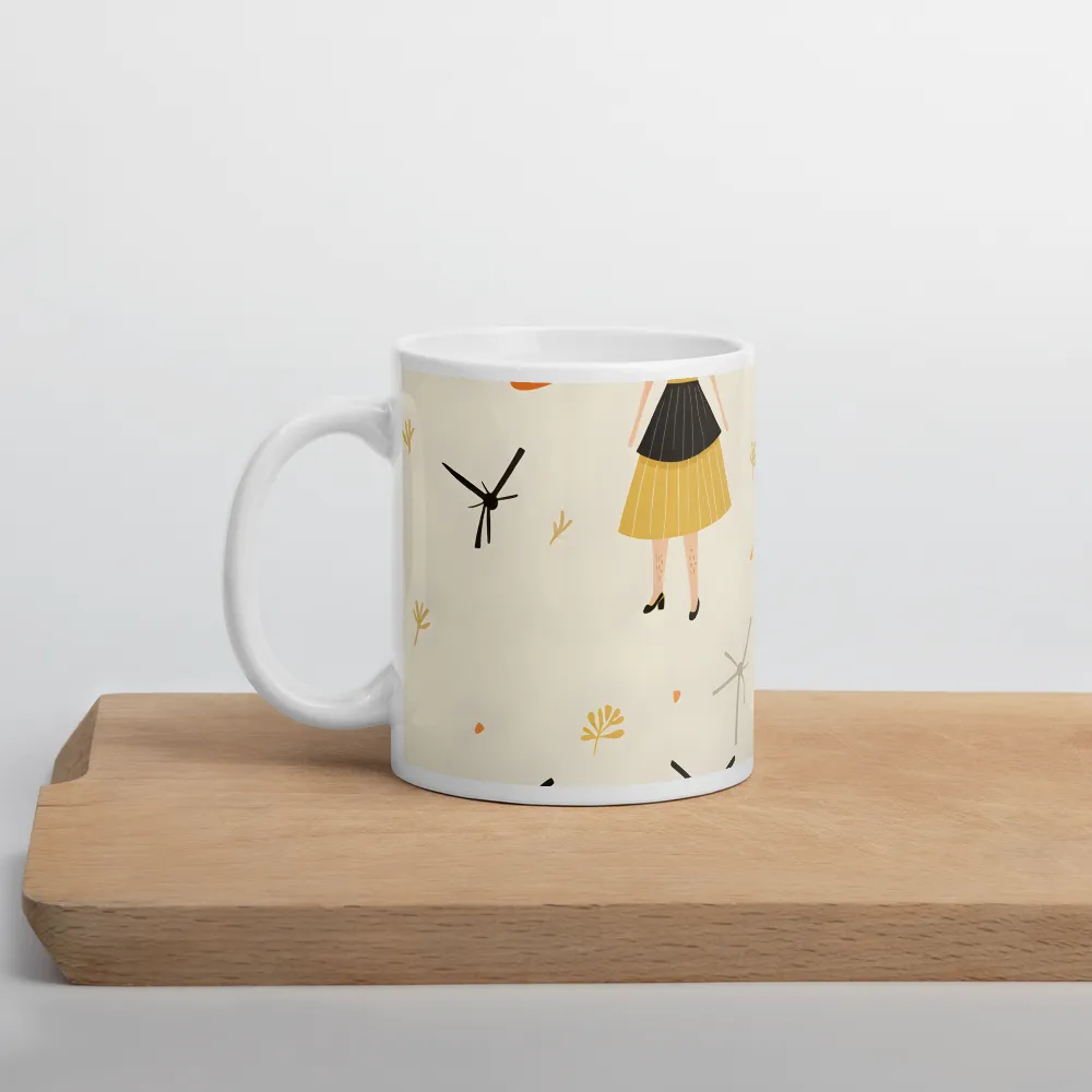 Whimsical Patterns of Nature and Femininity | Mugs | Multiple Sizes & Colors