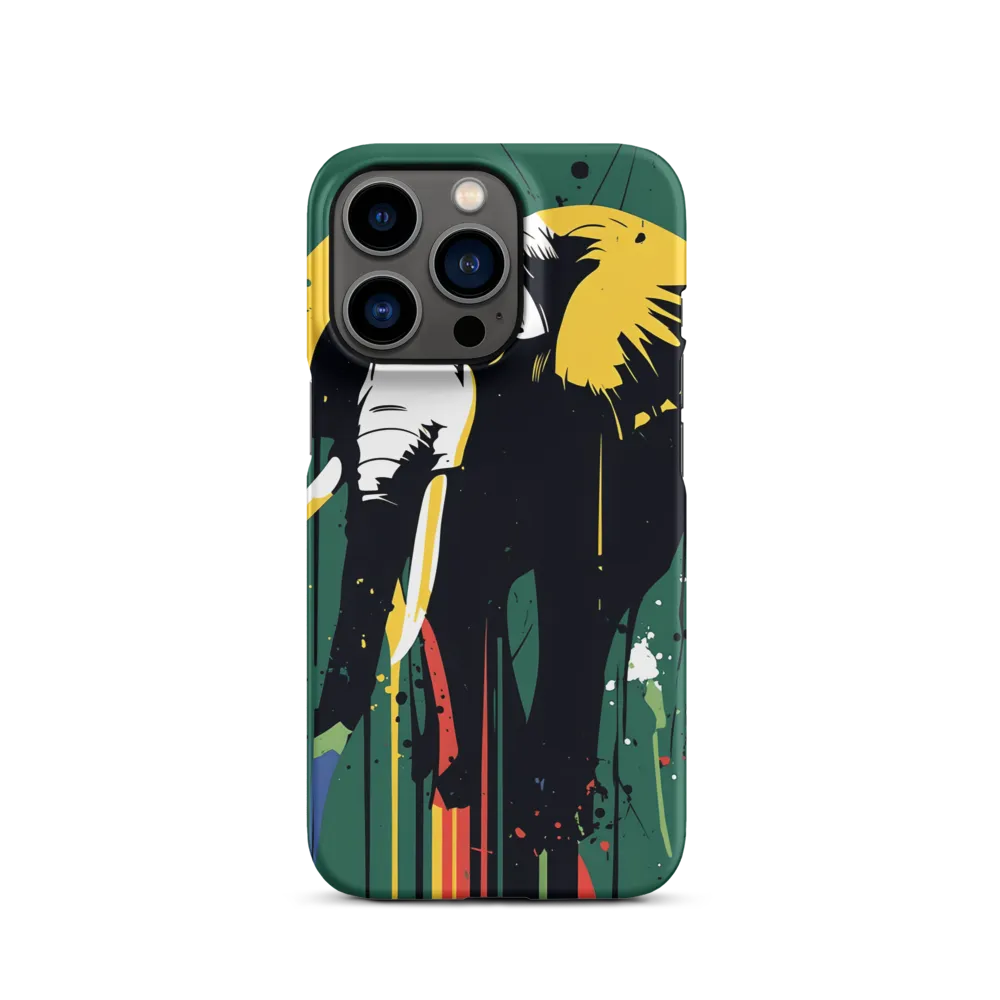 Majestic Minimalism: The Colorful Elephant