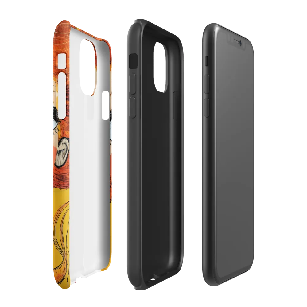 Whimsical Portrait of a Girl | Phone Case |  11 | Tough Case | Matte