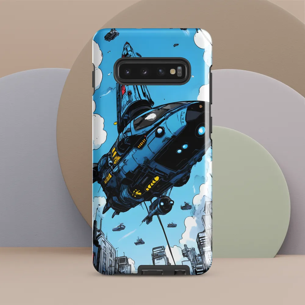 Skyward: A Journey Through the Futuristic City | Phone Case |  S10 Plus | Tough Case | Glossy