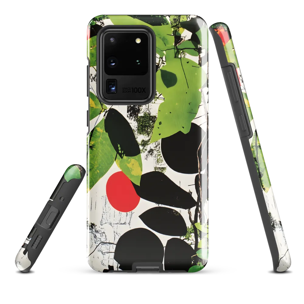 Nature's Geometry: A Contemporary Collage | Phone Case |  S20 Ultra | Tough Case | Glossy