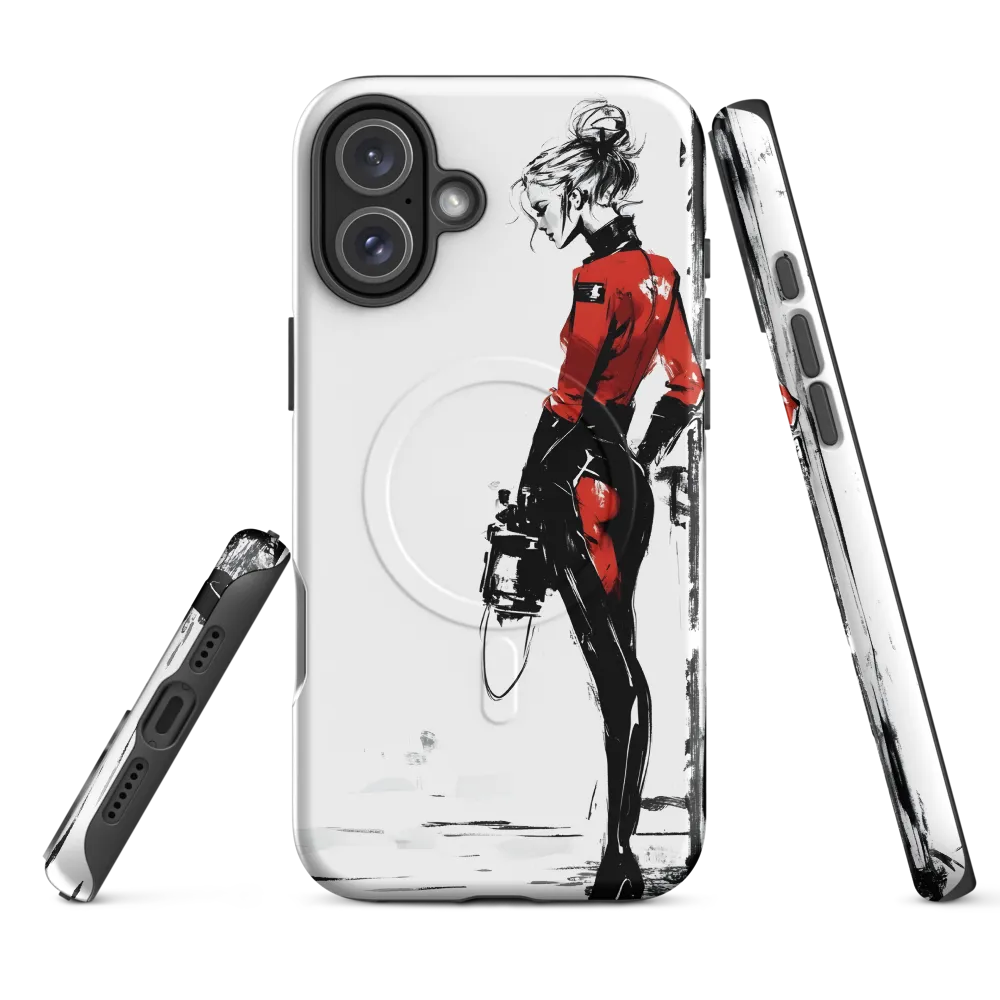 The Edgy Elegance | Phone Case |  16 Plus | MagSafe® Tough Case | Matte