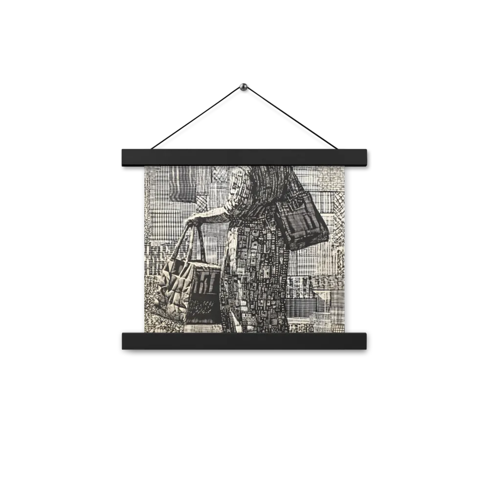 Urban Reflections: A Shopping Narrative | Poster With Black Wood Hanger | 10″×10″